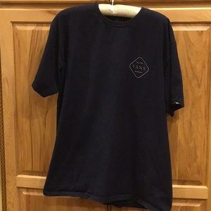 Vans Off The Wall t-shirt Navy L Flower on Back